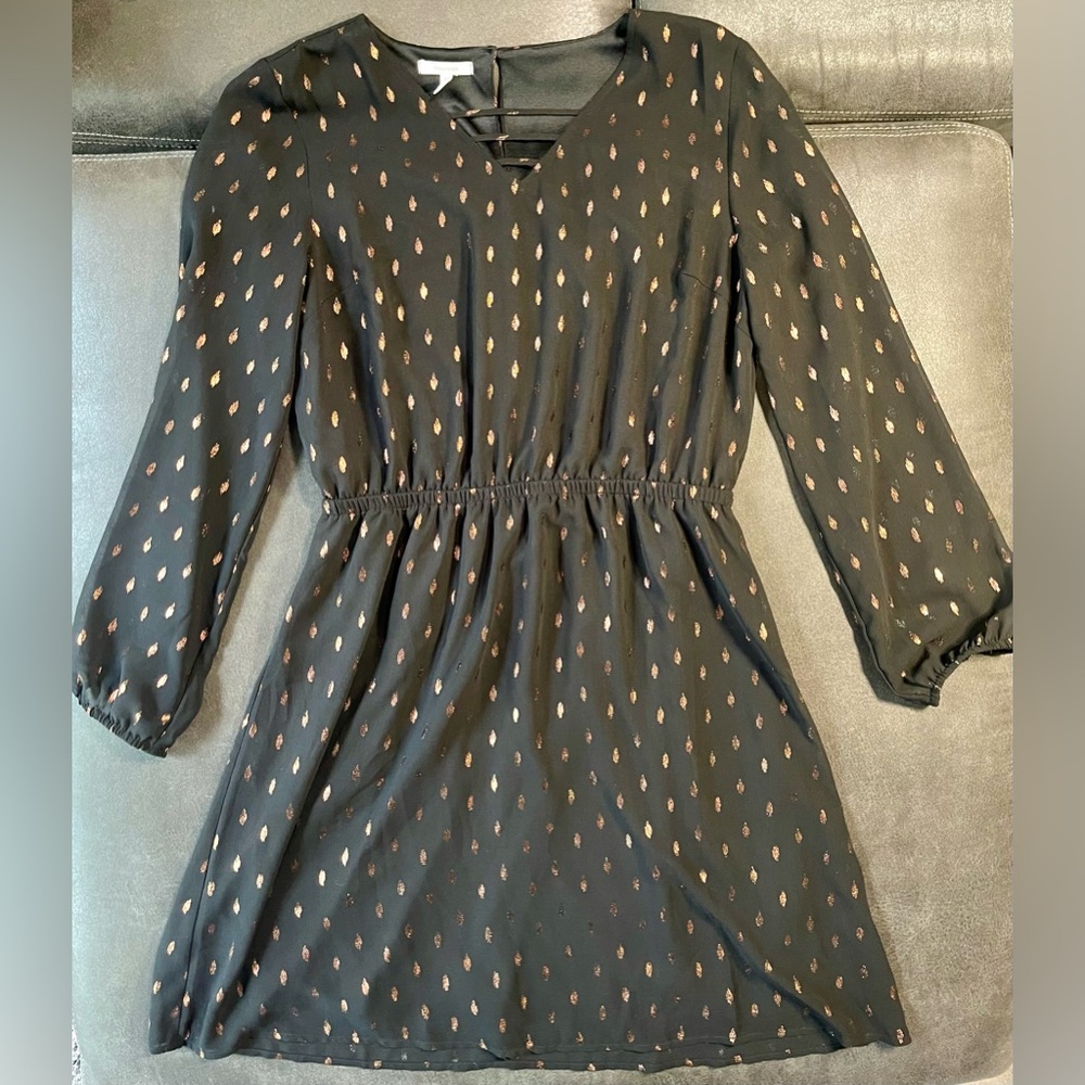 Maurices Black and Rose Gold Dress